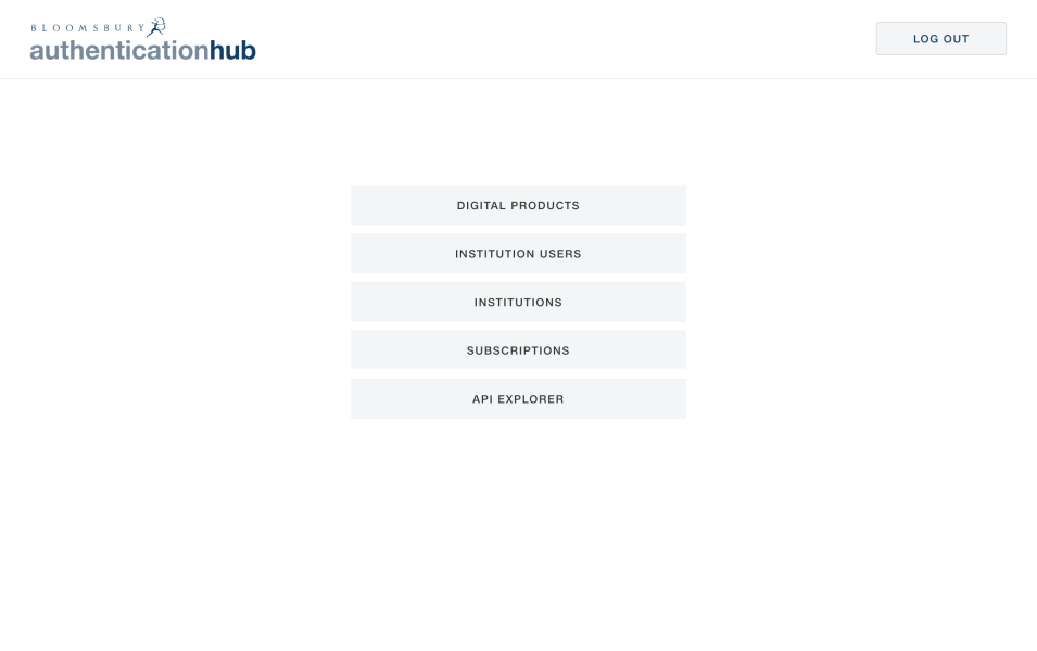 Bloomsbury Authentication Hub