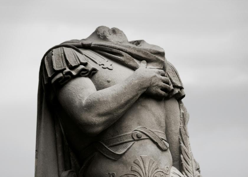 Headless statue