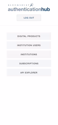 Bloomsbury Authentication Hub