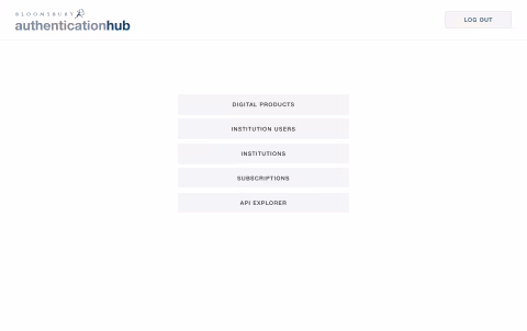 Bloomsbury Authentication Hub