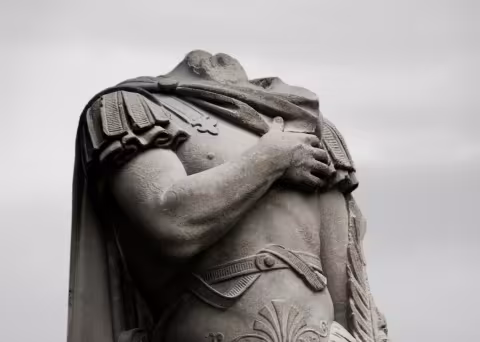 Headless statue
